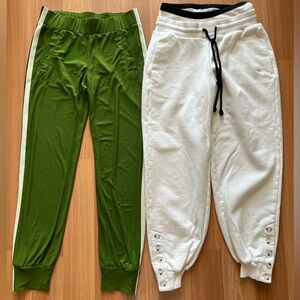 Norma Kamali Jogger Pants Bundle + The Range Contra Layer Jogger Size S